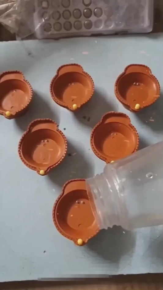 LED Light Water Sensor Diyas with, Ambient Lights, (Pack of 6/12/18/24)