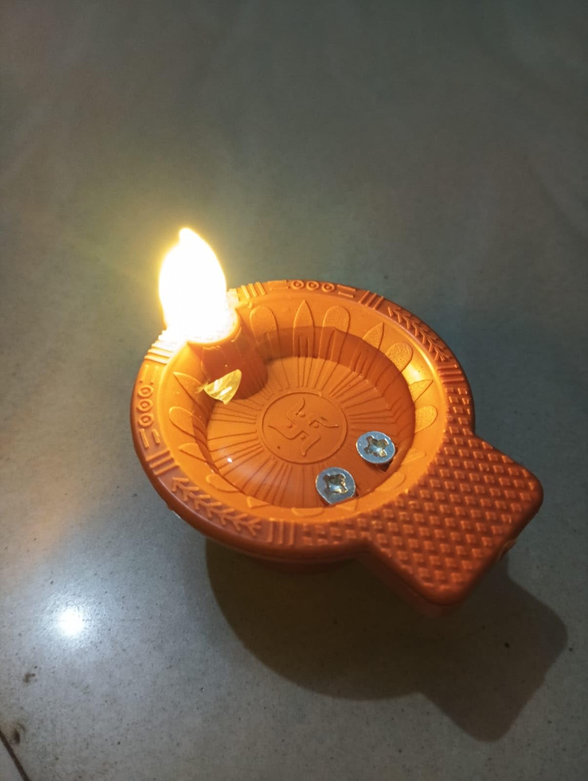 LED Light Water Sensor Diyas with, Ambient Lights, (Pack of 6/12/18/24)